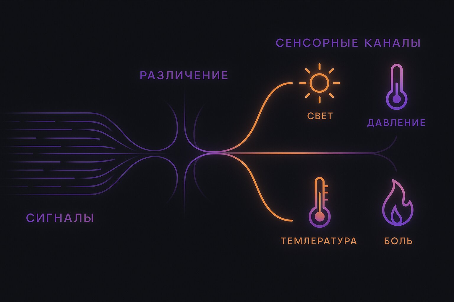 2 уровень: различенные ощущения