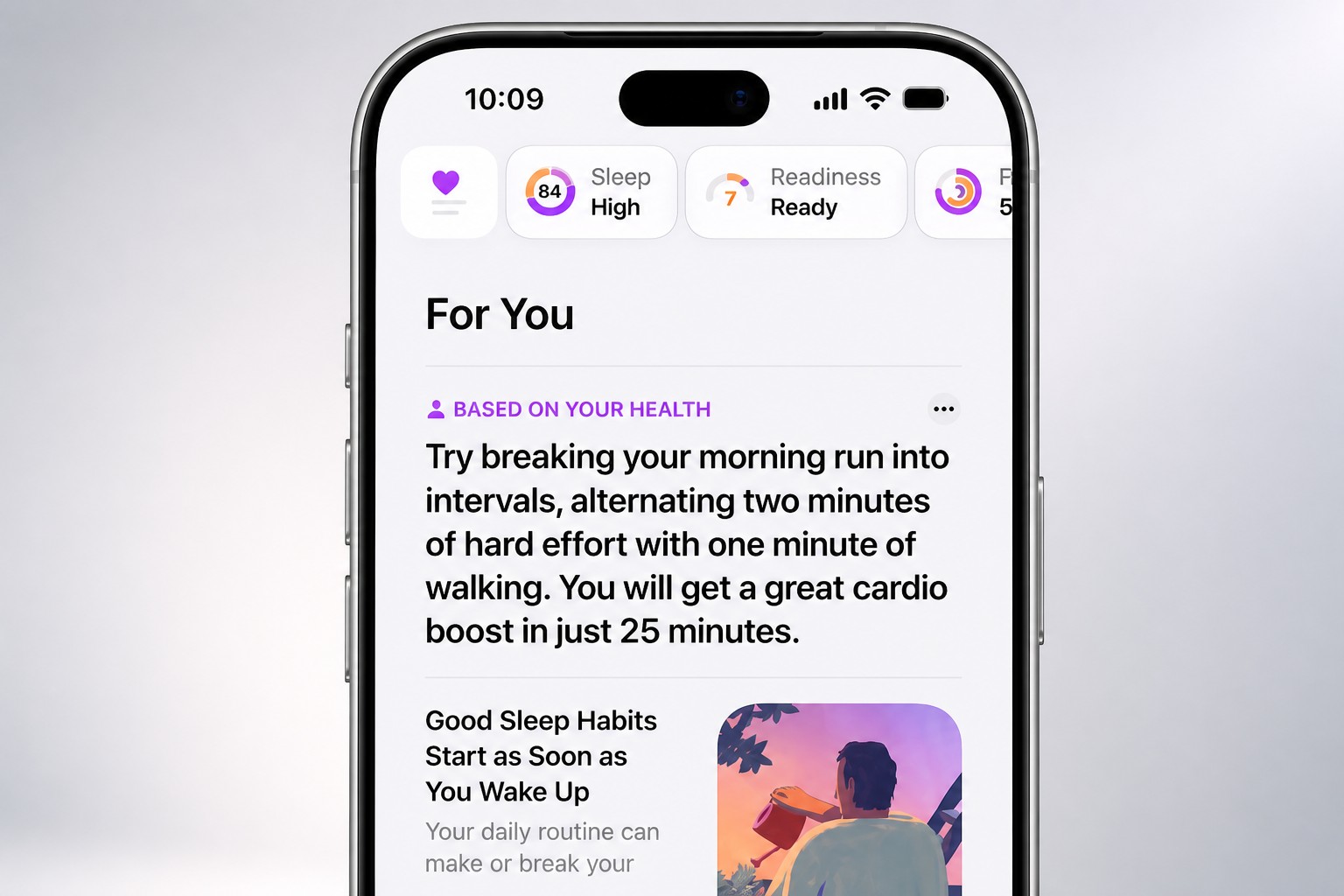 Обложка: Apple обновила Health: приложение будет считать «возраст здоровья» и оценку готовности