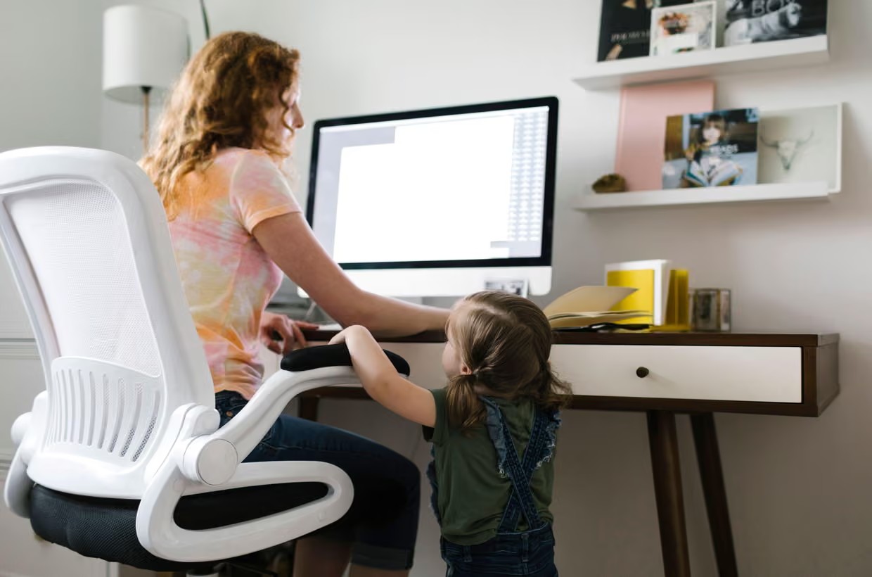 Despite the huge increase in women’s paid work over the last 60 years, today’s mothers are not doing less childcare. Photograph: Tetra Images/Alamy