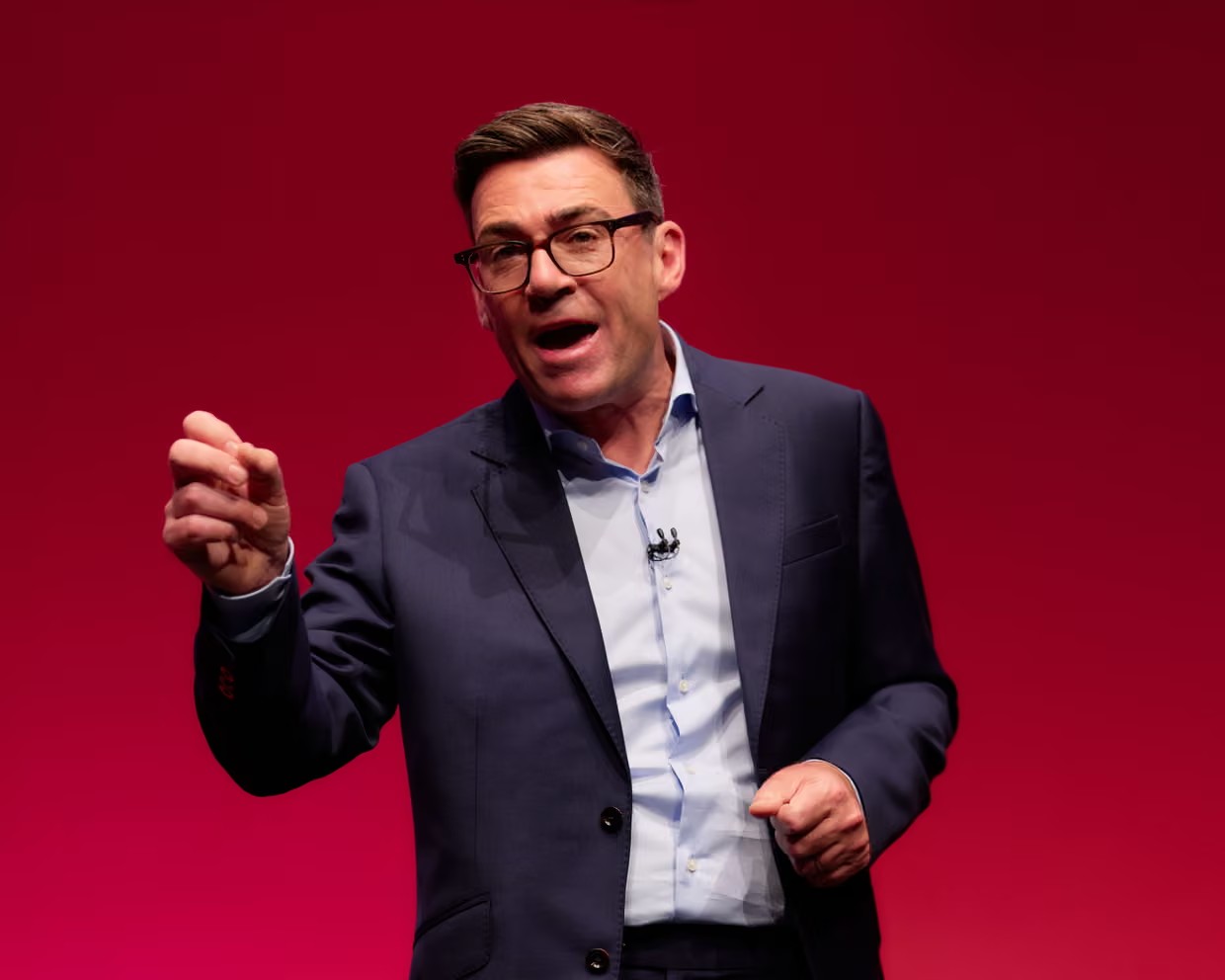 Andy Burnham speaking at the Labour party conference in Liverpool last week. Photograph: Michael Bowles/Shutterstock