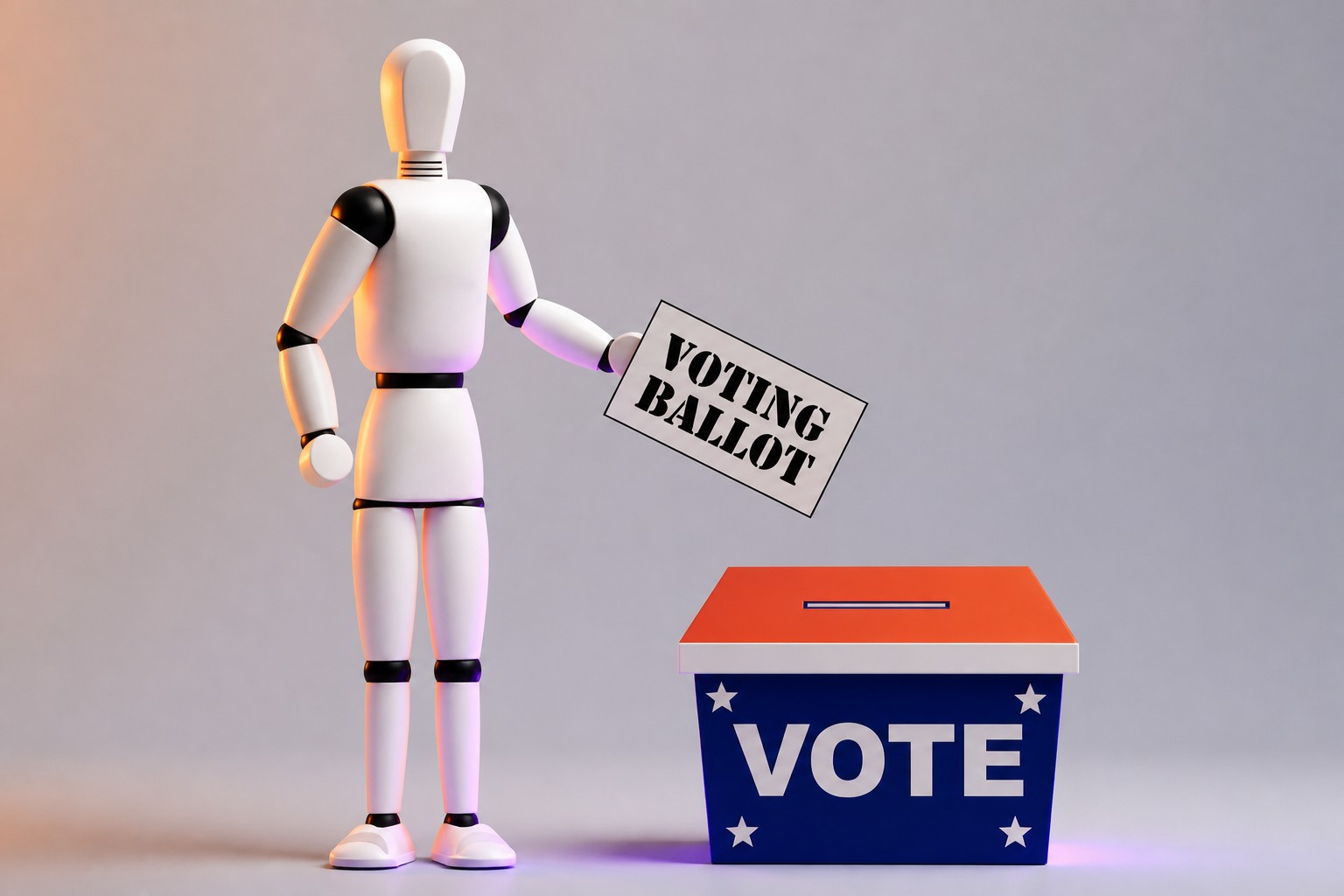 Cover: GPT leaned Democratic and Grok Republican in an election test