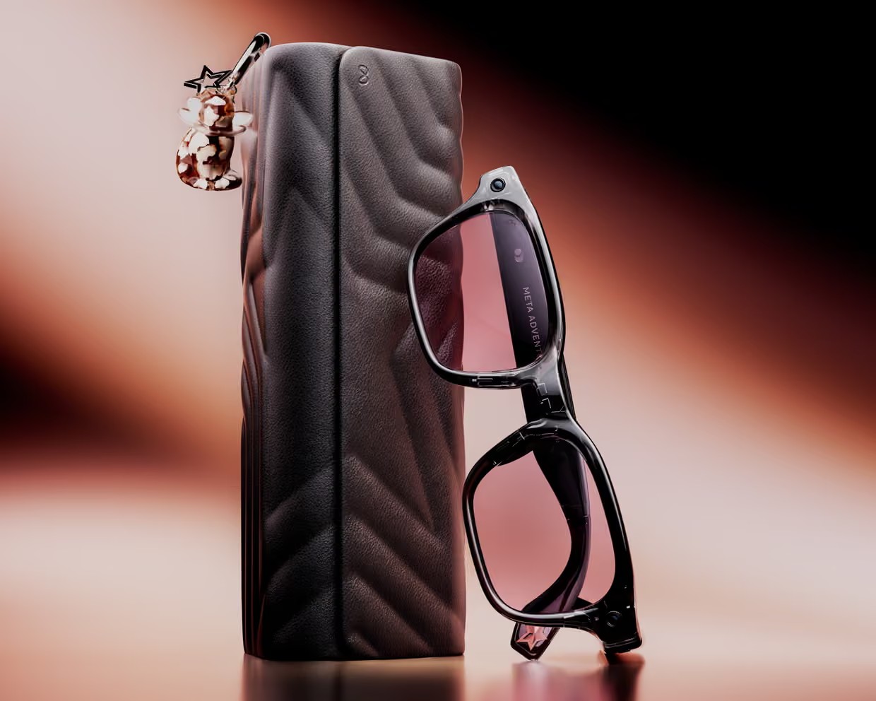 A set of Meta Glasses by Lisa in Adventurer style with their case. Photograph: Meta