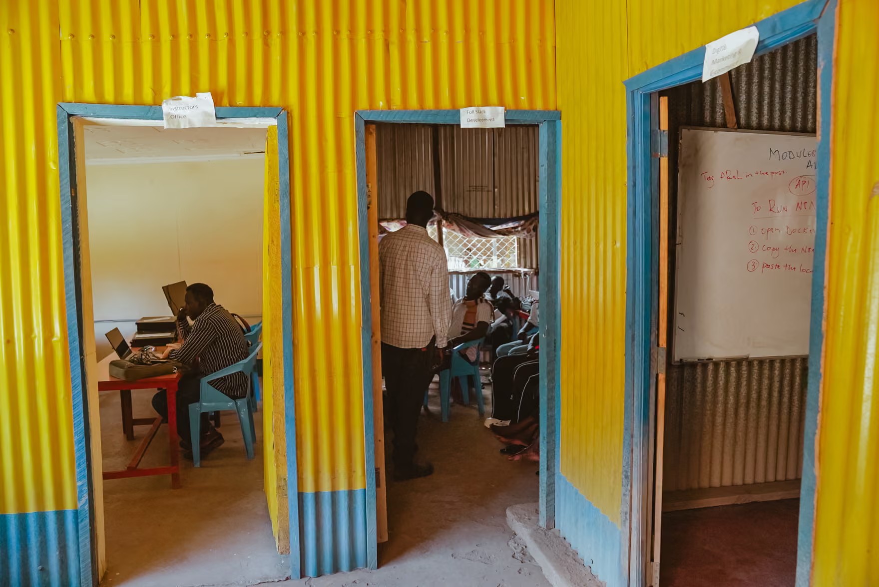 Action for Refugee Life staff at work on 29 September 2026. Photograph: Thabit Radjabu/The Guardian