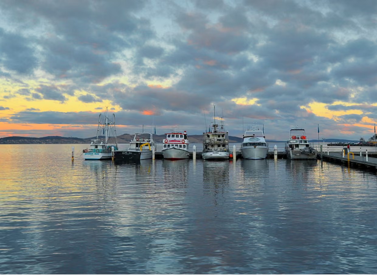 The Derwent River in Tasmania’s south. Photograph: Southern Lightscapes-Australia/Getty Images