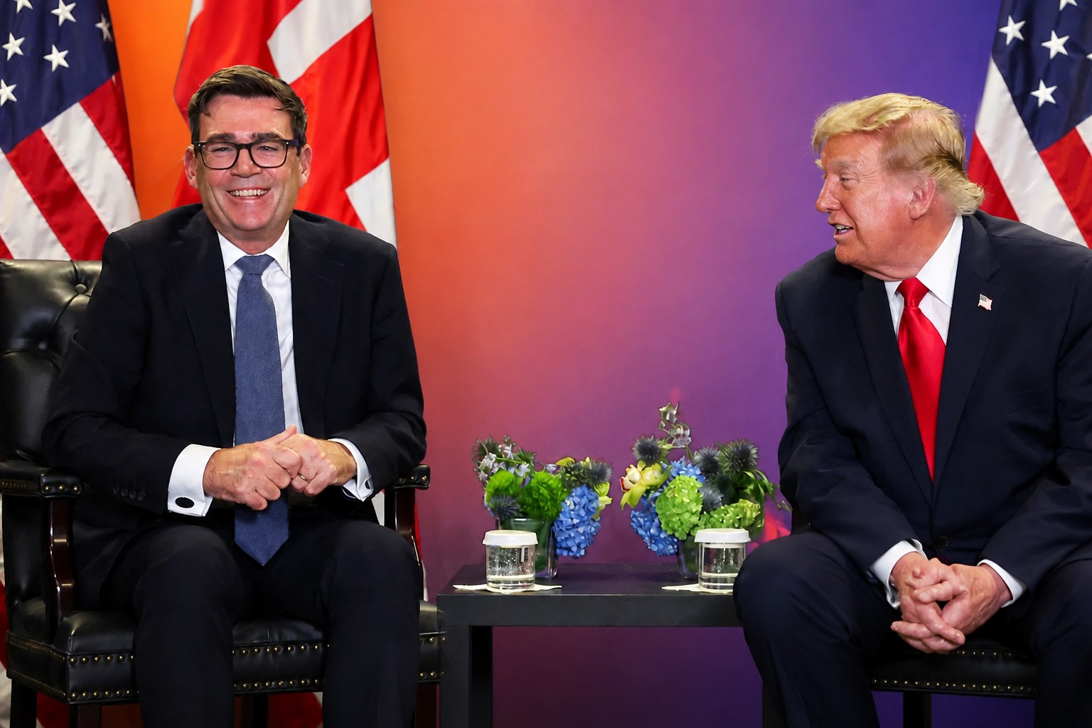 Cover: Trump’s warm meeting with Burnham masks fights over AI and Iran