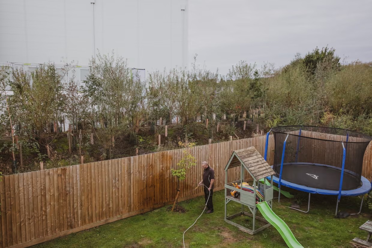 ‘The MPs backing the development won’t come round here to see what they’ve done’: Dale Johnston in his garden