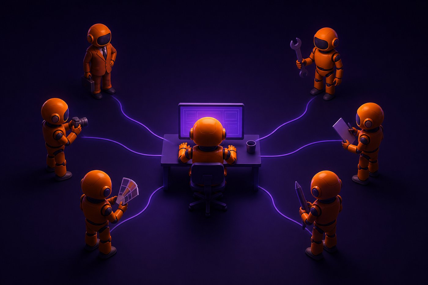 Cover: Can the necessary AI agents be assembled automatically as the work progresses?